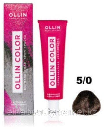 Ollin Professional COLOR 5/0 светлый шатен крем-краска 100 мл
