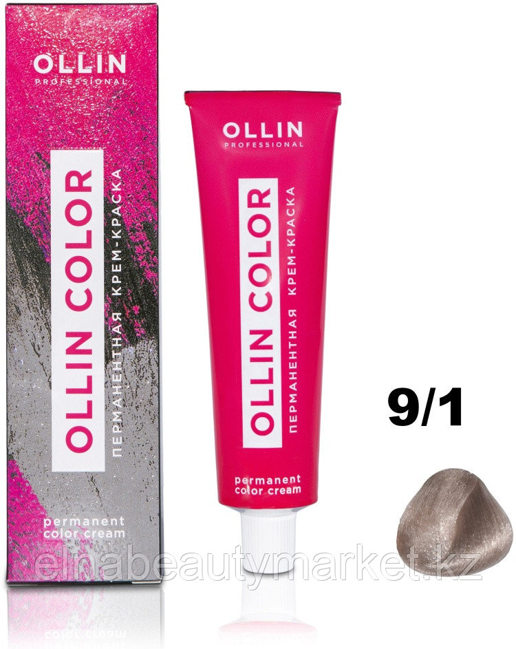 Ollin Professional Color 9/1 блондин пепельный крем-краска 100 мл