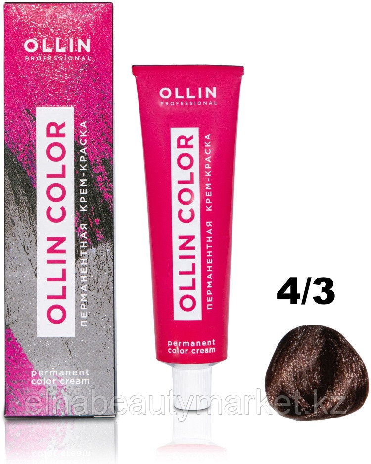 Ollin Professional Color 4/3 шатен золотистый крем-краска 100 мл