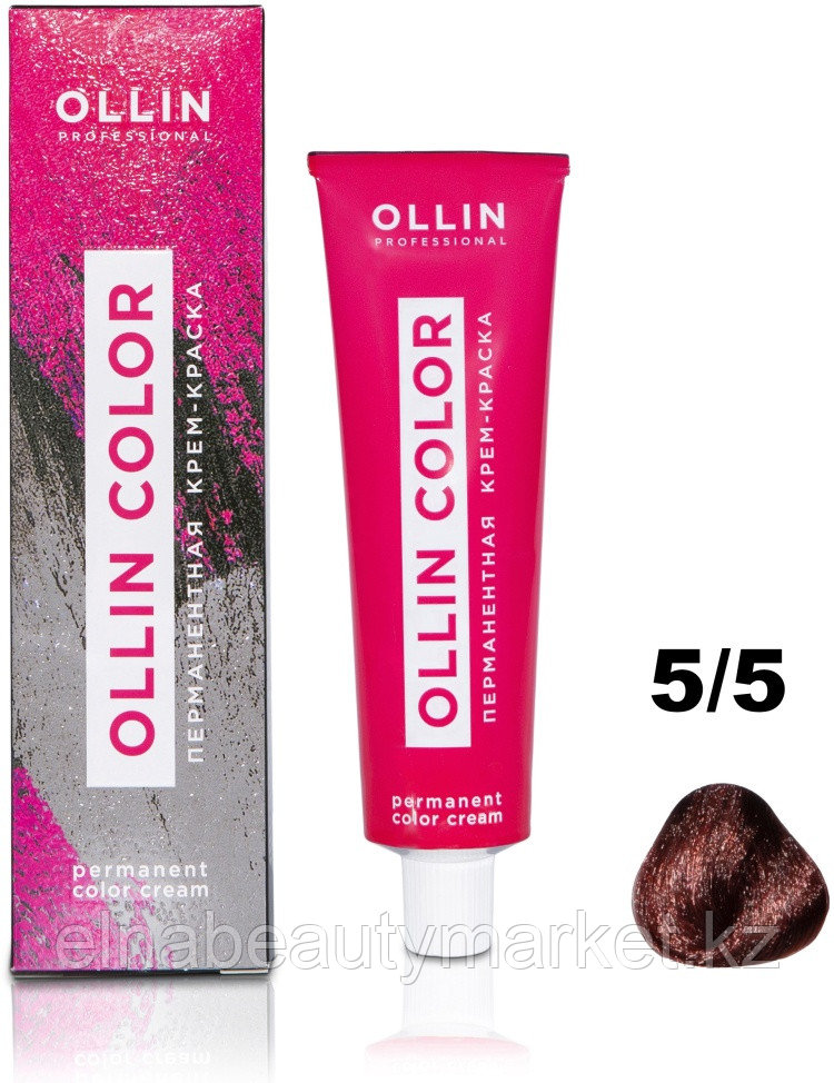 Ollin Professional Color 5/5 светлый шатен махагоновый крем-краска 100 мл
