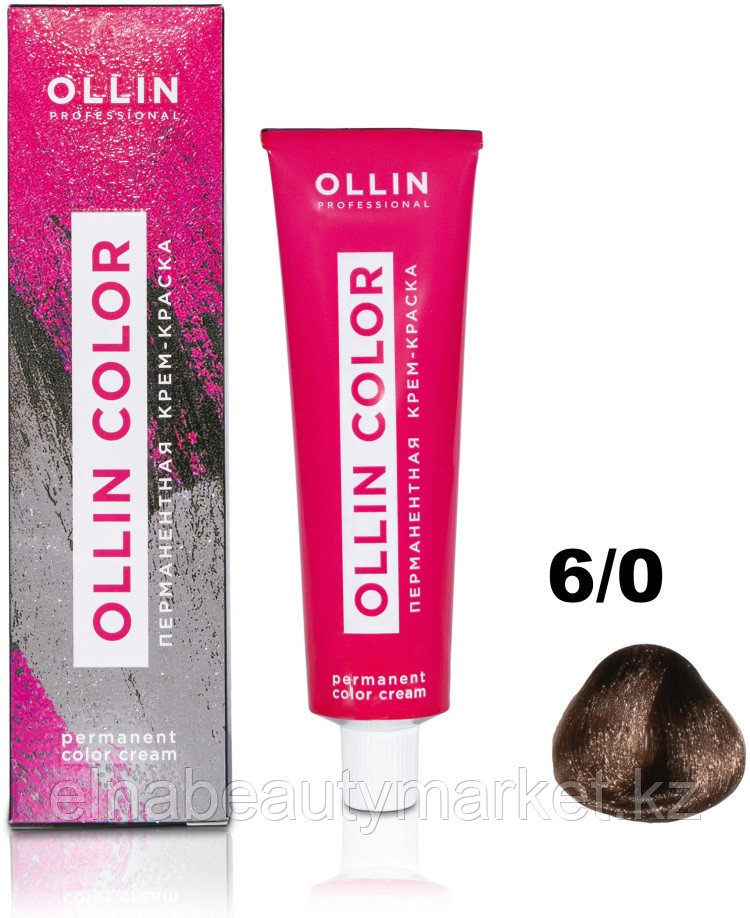 Ollin Professional Color 6/0 темно-русый крем-краска 100 мл