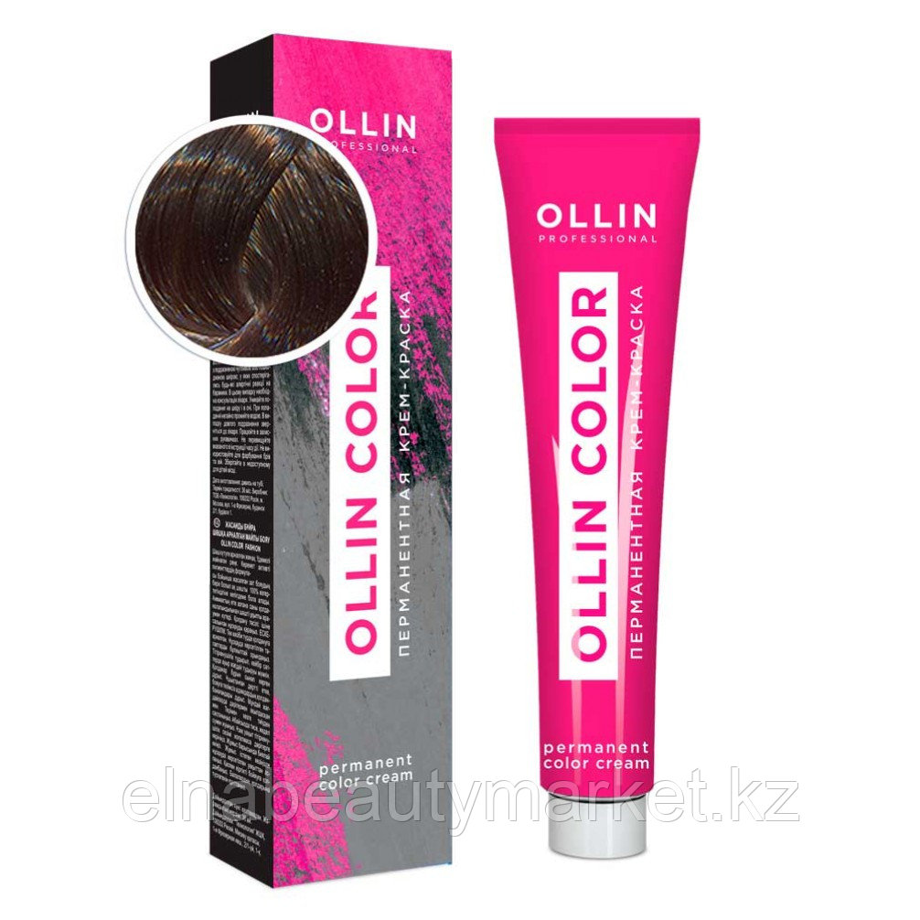 Ollin Professional ПЕРМАНЕНТНАЯ КРЕМ-КРАСКА ДЛЯ ВОЛОС COLOR (7/1 РУСЫЙ ПЕПЕЛЬНЫЙ) 100мл.