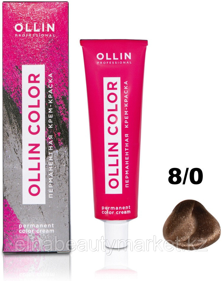 Ollin Professional Color 8/0 светло-русый крем-краска 100 мл