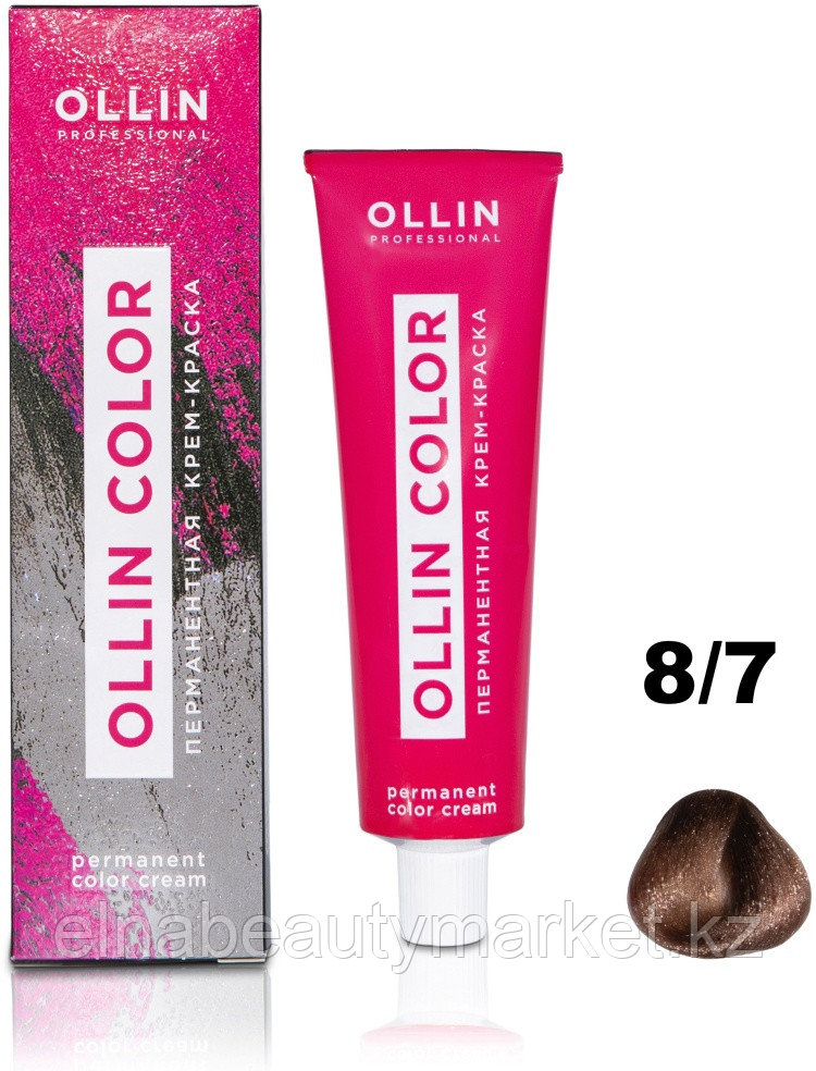 Ollin Professional Color 8/7 светло-русый коричневый крем-краска 100 мл