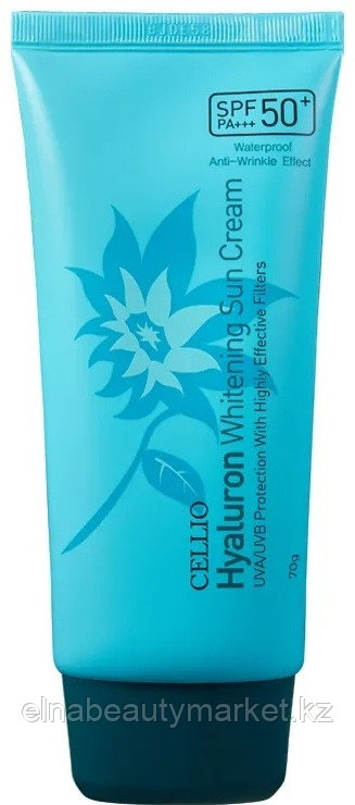 CELLIO крем Hyaluron Whitening Sun Cream SPF50+ PA+++ для лица 70 мл
