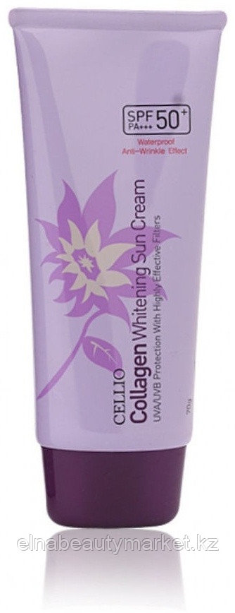 CELLIO крем Collagen Whitening Sun SPF50 + PA+++ для лица 70 мл