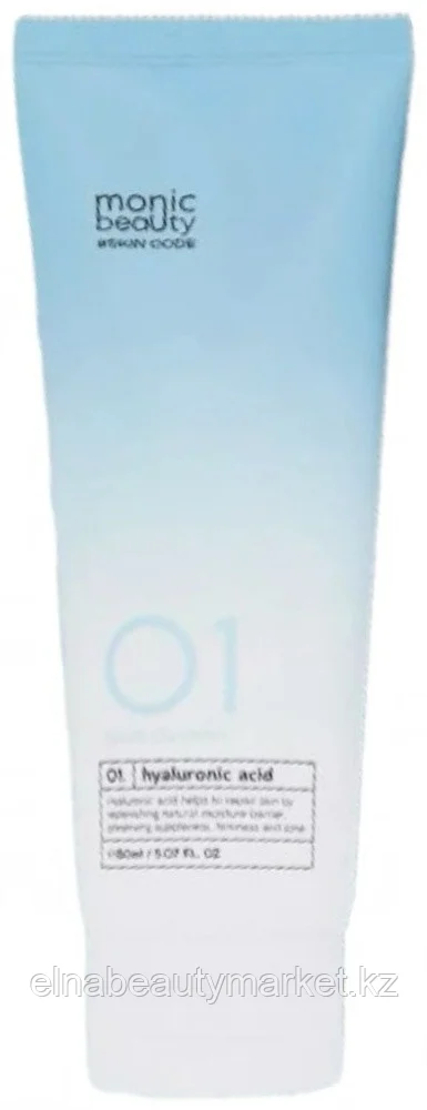 Monic beauty Skin Code 01. Гиалуроновая кислота Очищающая пенка для лица пенка 150 мл